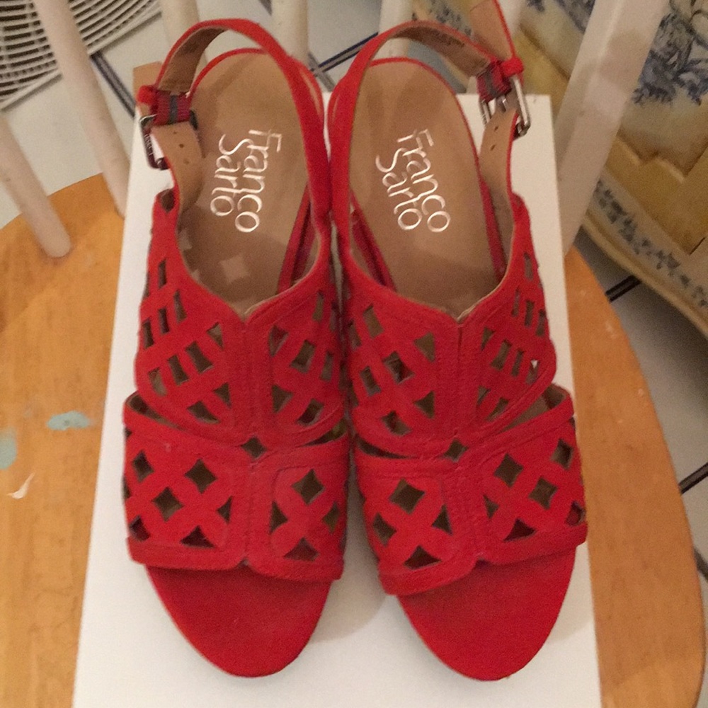 Franco Sarto Red Sandals